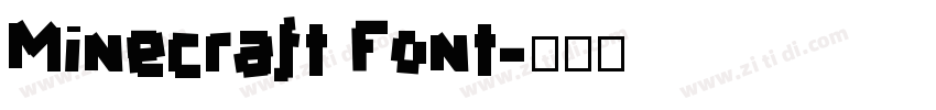 Minecraft Font字体转换